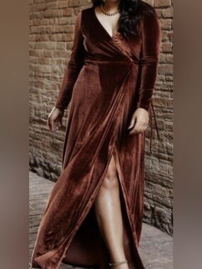 NWT Baltic Born Velvet Wrap Dress | XL